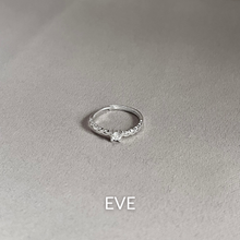 Load image into Gallery viewer, Adjustable Silver Engagement & Promise Ring