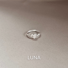 Load image into Gallery viewer, Adjustable Silver Engagement & Promise Ring