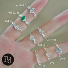 Load image into Gallery viewer, Adjustable Silver Engagement & Promise Ring