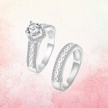 Load image into Gallery viewer, The Forever Collection Genuine Silver Couple Ring Set 03
