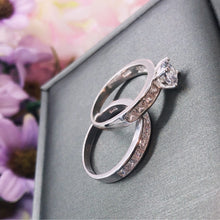 Load image into Gallery viewer, The Forever Collection Genuine Silver Couple Ring Set 01