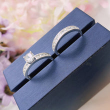 Load image into Gallery viewer, The Forever Collection Genuine Silver Couple Ring Set 01