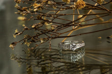 Load image into Gallery viewer, Genuine Silver Engagement Ring P047