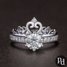 Load image into Gallery viewer, The Opulence Ring™ Authentic Silver 2-in-1 Crown Ring