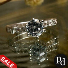 Load image into Gallery viewer, Genuine Silver Engagement Ring P054