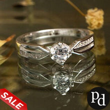 Load image into Gallery viewer, Genuine Silver Engagement Ring L149