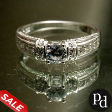 Load image into Gallery viewer, PREMIUM Genuine Silver Engagement Ring P185