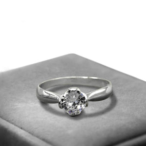 Genuine Silver Engagement Ring P145