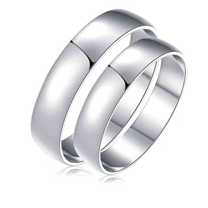 Genuine Silver Classic Couple Ring A020