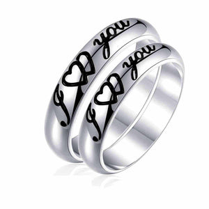 Genuine Silver Classic Couple Ring A029