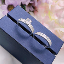 Load image into Gallery viewer, The Forever Collection Genuine Silver Couple Ring Set 01
