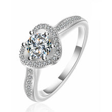 Load image into Gallery viewer, PREMIUM Genuine Silver Engagement Ring P075
