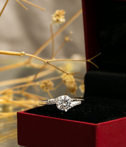 PREMIUM Genuine Silver Engagement Ring P148
