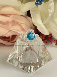 SPECIAL Genuine Silver Engagement Ring S081