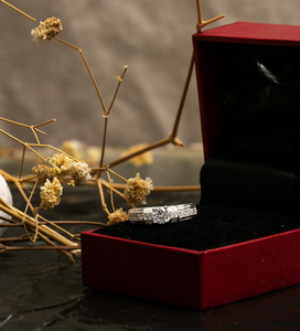 PREMIUM Genuine Silver Engagement Ring P185