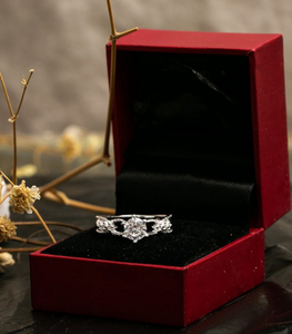 PREMIUM Genuine Silver Engagement Ring P201